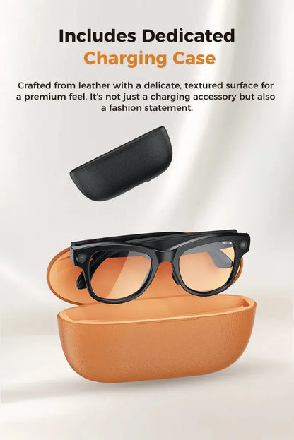 2026 New 32G Memory 800W 4K Camera Smart Glasses Men Photos&Videos 3600mAh Power Bank 120+Languages Translation AI Glasses Women NovaCart
