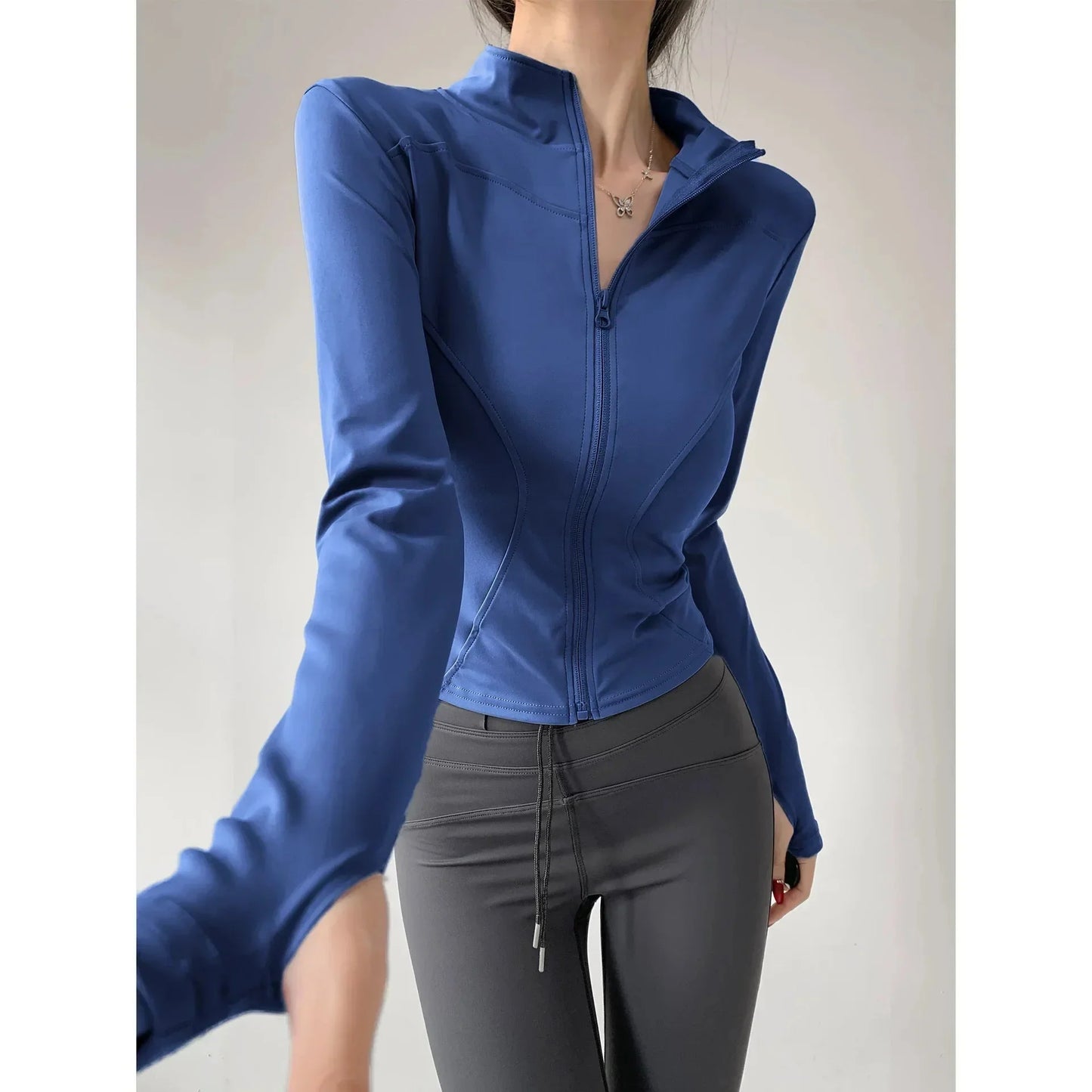 Sun Quick-Drying Zip-Up Sports Jacket Women S-3XL FitiqueFit