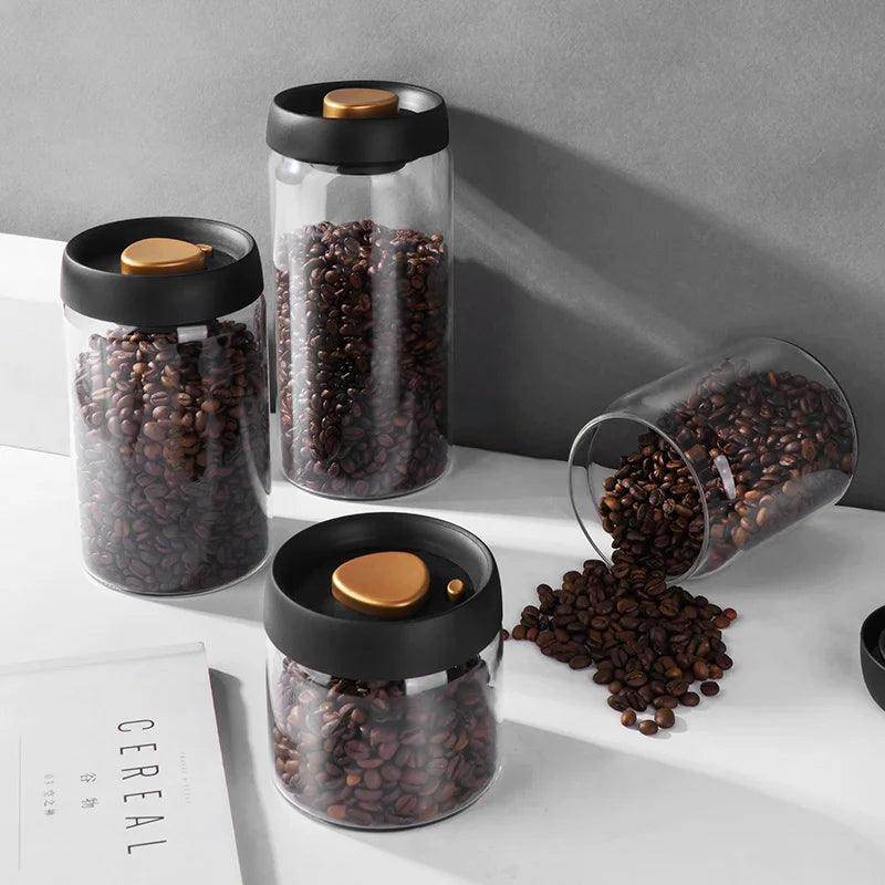 Vacuum Sealed Jug Coffee Beans Airtight Canister SmartPursue™