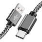 Nylon Data Cable Fast Charger USB A to Type C Charging Cable For Huawei Samsung   Android phone TypeC Charging Device 1M 2M 3M Pi-Mart