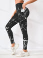 Printed High-Waist Pocket Fitness Pants Women FitiqueFit