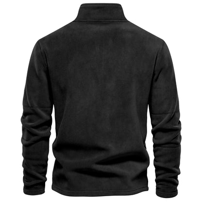 AIOPESON Brand Quality Thicken Warm Fleece Jacket for Men Zipper Neck Pullover Men's Sweatshirt Soft Shell Mens Jacket NovaCart