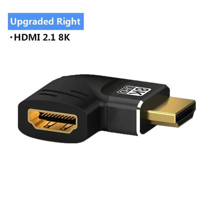 MIZIQIER 8K HDMI 2.1 Adapter 90 270 Degree Male to Female, 8k60Hz 4k120Hz,48Gbps,Compatible PS5/4, HDTV, Roku, TV Stick, PC Pi-Mart