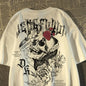 💀 Pure Cotton Retro Skull Print T-Shirt FitiqueFit