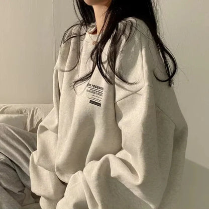 Oversized Hoodie Women Sweatshirts Long Sleeve Hoodies Casual Letter