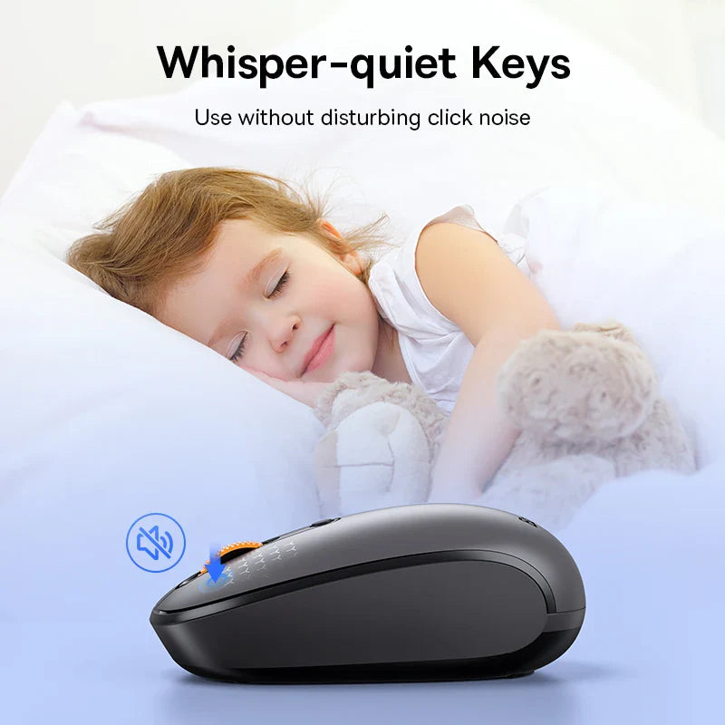 Baseus Mouse Bluetooth Wireless Computer 1600DPI Silent Mouse with 2.4GHz USB Nano Receiver for PC MacBook Tablet Laptop Mouse Pi-Mart