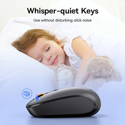 Baseus Mouse Bluetooth Wireless Computer 1600DPI Silent Mouse with 2.4GHz USB Nano Receiver for PC MacBook Tablet Laptop Mouse Pi-Mart