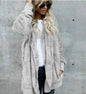 Double Fleece Plush Hooded Cardigan Jacket Women FitiqueFit