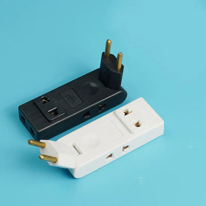 4 in 1 Wall Outlet Extension Eu Electrical Socket 180 Degree Plug Adapter Canada Mexico Travel Aadapter Portable Power Converter Pi-Mart