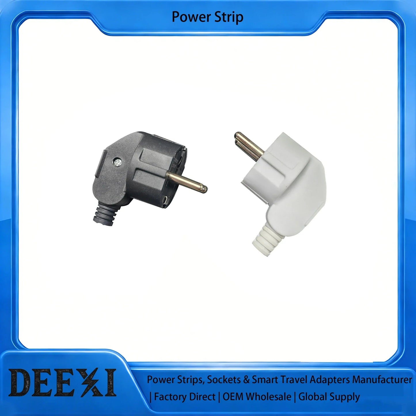 3 Pcs 4.8mm EU Schuko, Replaceable & Rewireable 250V 16A IP44 Socket Connector For Power Extension Cable Pi-Mart