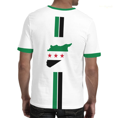 Syria Football T-Shirt Summer Sports Breathable Quick-drying Men's Tops Syrian Flag Map Print Short Sleeve Jersey Kid's Clothes NovaCart