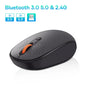 Baseus Mouse Bluetooth Wireless Computer 1600DPI Silent Mouse with 2.4GHz USB Nano Receiver for PC MacBook Tablet Laptop Mouse Pi-Mart