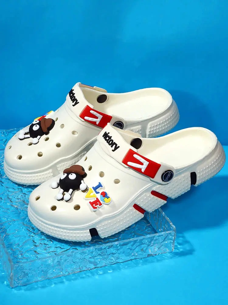 Hole Shoes Men's Summer Ligtweight EVA Trend Home Sandals Clogs Shoes Men Baotou Slippers Outdoor Comfortable Sandals Size 36-50 NovaCart