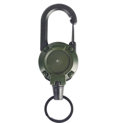 Outdoor Retractable Key Chain Mountaineering Buckle Key Chain Anti-loss Anti-theft High Rebound Easy To Pull Pi-Mart