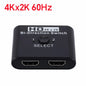 2 Ports Bi-Direction HDMI-compatible Video Switcher High Speed 4K 60Hz HDMI Splitter 2 in 1 out HDMI Switch 1x2/2x1 HUB Adapter Pi-Mart