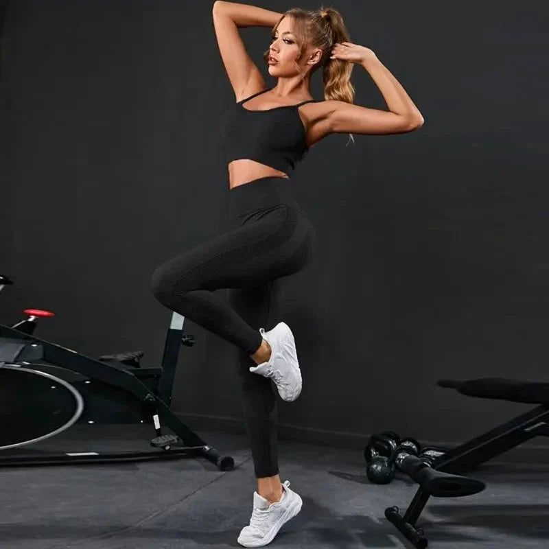 🧘‍♀️ 2-Piece Women's Seamless Yoga Set FitiqueFit