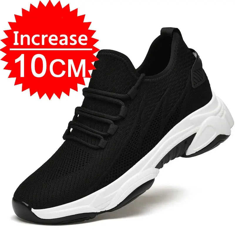 Men Sneakers Casual Heightening Shoes 8cm Height Increase Shoes For Men Summer Breathable 6cm Elevator Shoes 10cm Insole Taller NovaCart