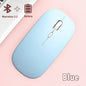 Bluetooth 5.0 Wireless Mouse Ultra Slim Portable Silent Ergonomic for Laptop Tablet PC MacBook Phone Adjustable DPI Ergonomic Pi-Mart