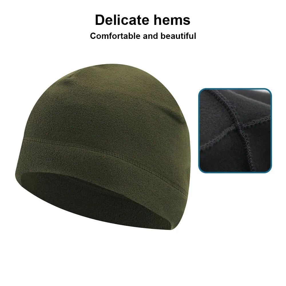 1PC Warm Winter Skull Cap Soft Polar Fleece Hat Thick Windproof Cap Outdoor Beanie Cap Ski Cap Unisex Suitable For Unisex Pi-Mart
