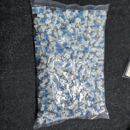20-100pc Mechanical Keyboard Switches Blue Red Brown Switch Customizable Hot-Swappable 3 Pins Cross Stem for Mechanical Keyboard Pi-Mart
