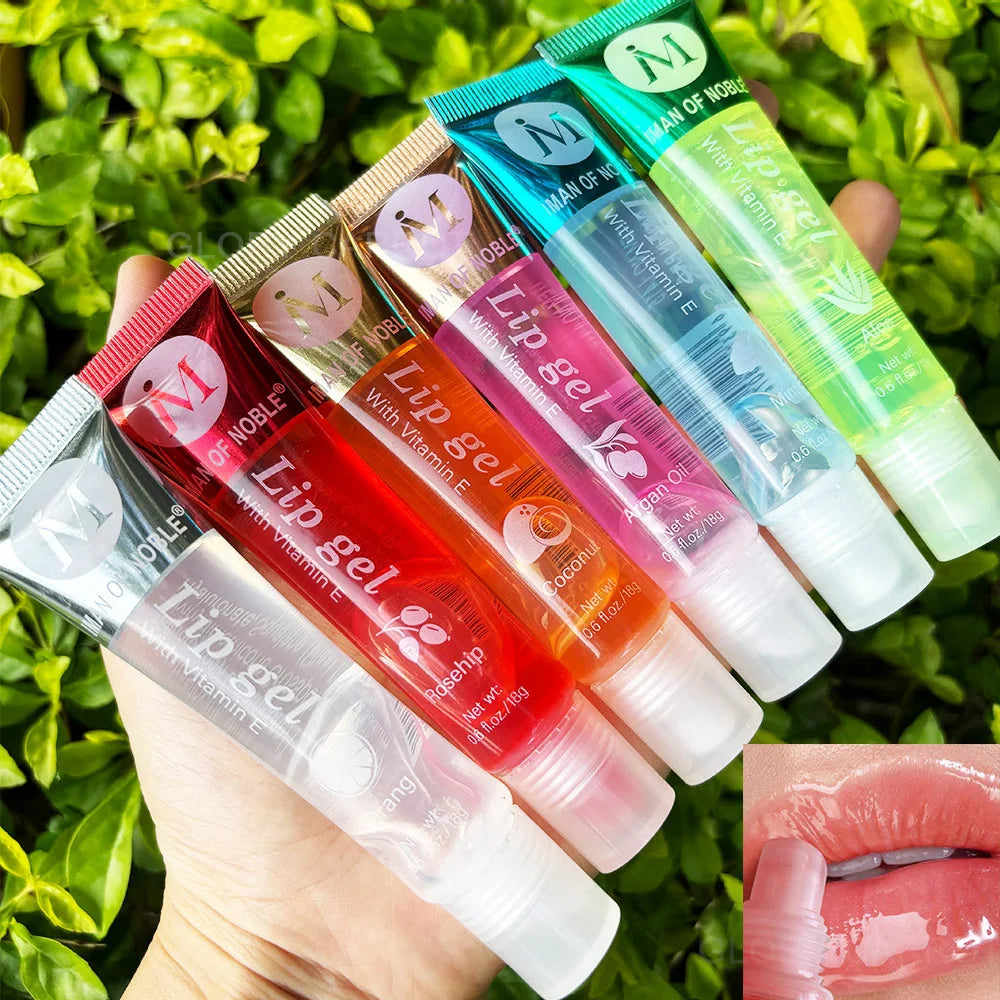 6Pcs Fruity Flavor Watery Glossy Lip Gloss Set Clear Lip Gel Hydrating Moisturizing Lip Gloss Women Lips Makeup Wholesale NovaCart