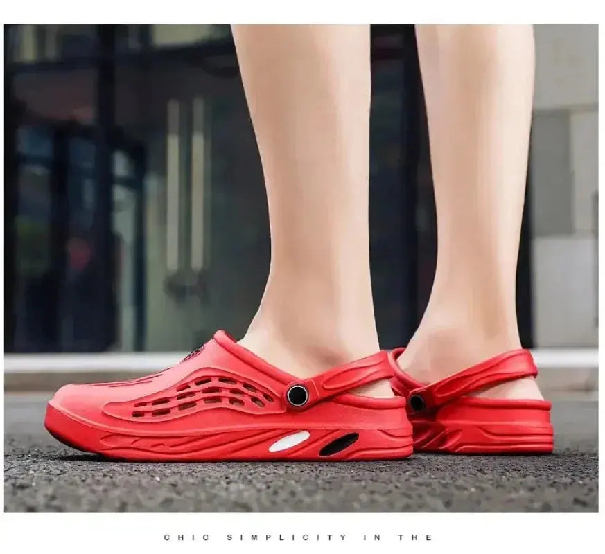 Outdoor Sandals for Men and Women Summer Clogs EVA Slippers Plus Size 47 48 49  Men Garden Shoes Beach Sandals Breathable Clogs NovaCart
