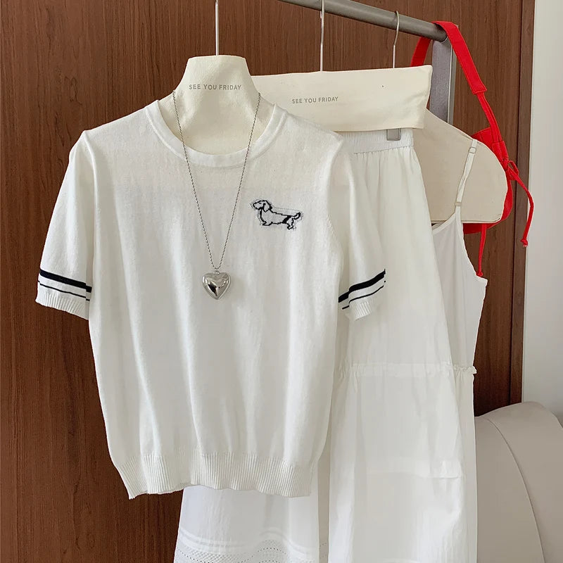 Summer Women's T-shirt 100% Cotton Short Half Sleeve O neck Clothes Solid Casual Pullover Basic Female Top NovaCart