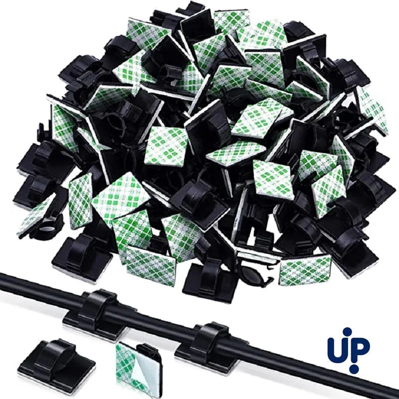 30pcs Cable Organizer Clips Cord Holder Desktop Workstation Wire Manager USB Charging Data Line Bobbin Winder Cable Management Pi-Mart