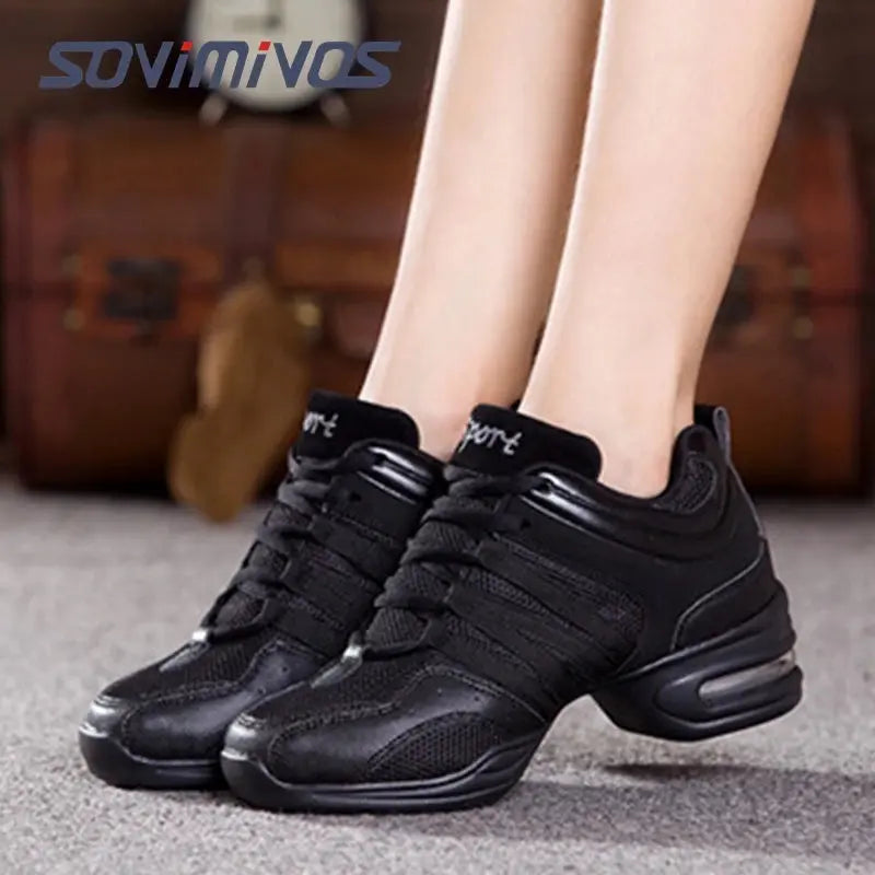 Women's Dance Shoes Soft Outsole Woman Breath Jazz Hip Hop Shoes Sports Sneakers Ladies Girl's Modern Jazz Dancing Shoes for Men NovaCart