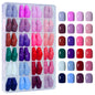 288PC False Nails Tips Coffin Almond Colorful French Acrylic Press On Nails Pre-Design Gel Nails Art Capsule For Girls Women NovaCart