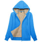 Sherpa-Lined Fleece Zip-Up Hoodie Jacket Women FitiqueFit