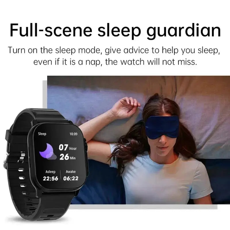 LAXASFIT Smartwatch Bluetooth Talk Smartwatch Message Alert Heart Rate Monitor Sports Watch for Android IOS Men Women NovaCart