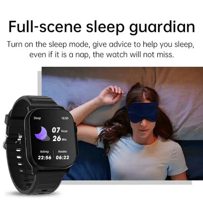 LAXASFIT Smartwatch Bluetooth Talk Smartwatch Message Alert Heart Rate Monitor Sports Watch for Android IOS Men Women NovaCart