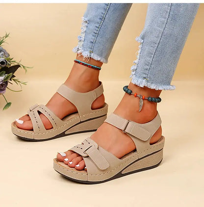 Shoes Women Sandals Fashion Wedge Ladies Shoes Party Women's Sandals Huaraches Elegant Footwear Zapatos De Mujer Female NovaCart
