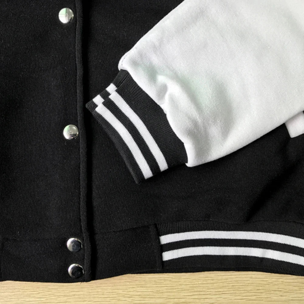 Women’s Oversize Solid Color Baseball Jacket FitiqueFit