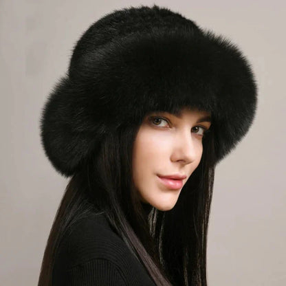 Women’s Faux Fur Knit Beanie FitiqueFit
