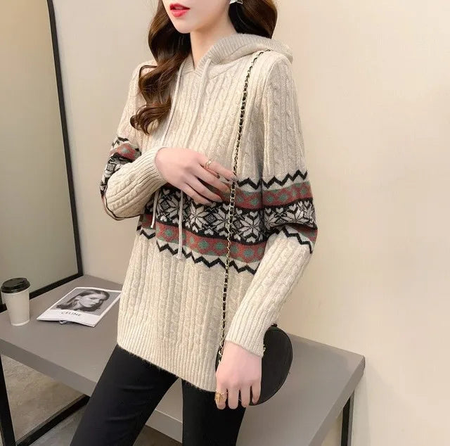 Hoodies Sweatshirt For Women Baggy Sweater Long Sleeve Korean Fashion High Quality Coat Emo Loose Ethnic Style Woman Hooded Tops NovaCart