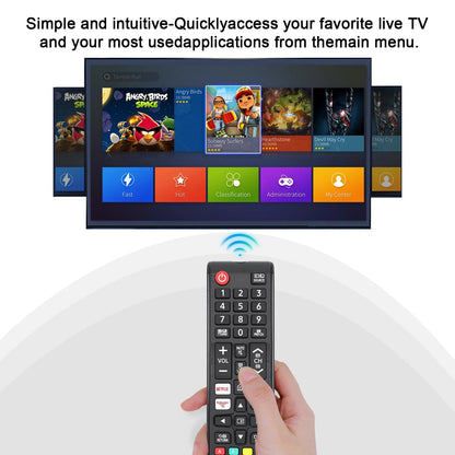 Universal Remote for All Samsung TV Remote BN59-01315J Replacement for All Samsung LCD LED HDTV 3D Smart TVs with Hulu Netflix P Pi-Mart