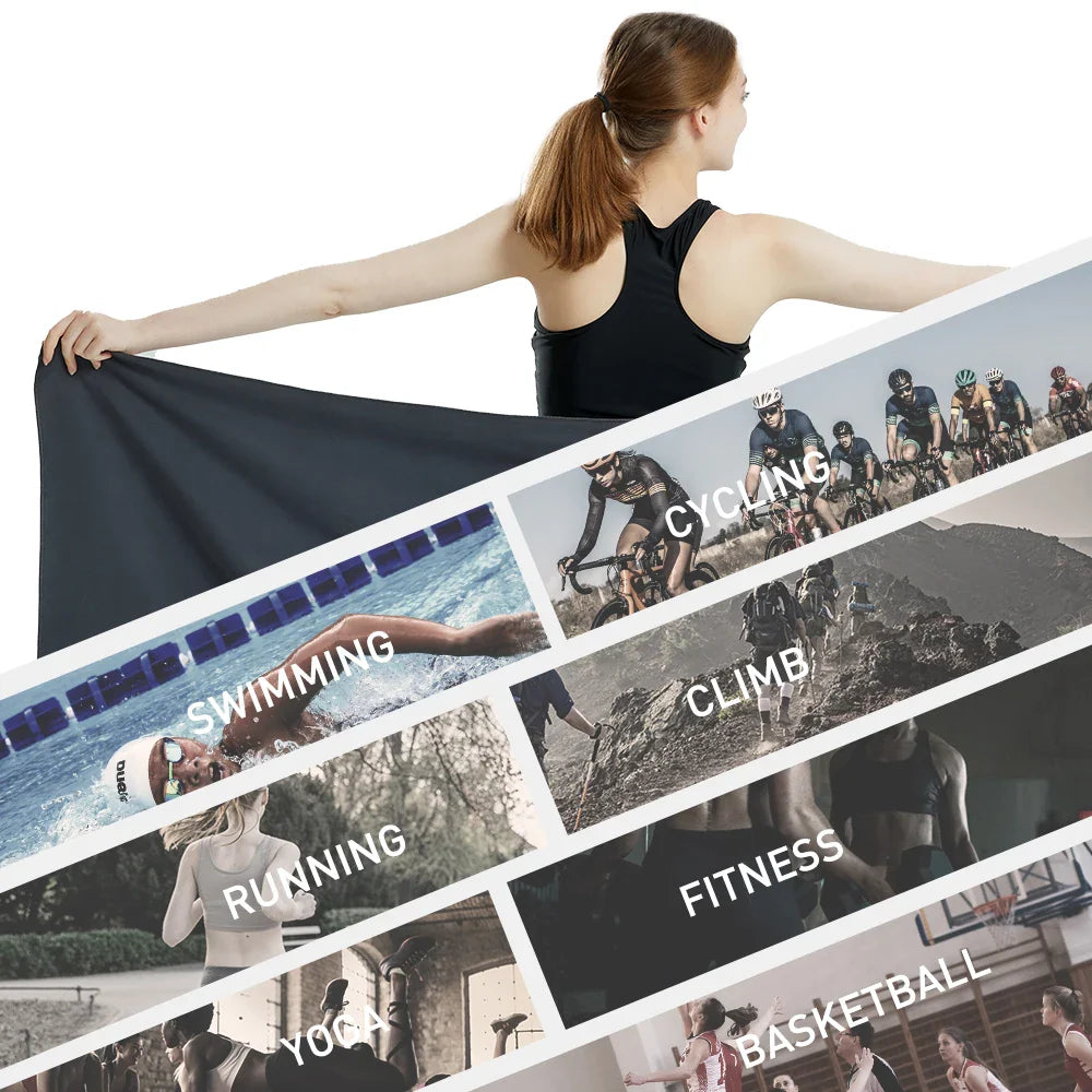 Microfiber Towel Quick Dry Towel Travel Towel Sports Towel Beach Towel Sandproof Soft Light Towel For Swim, Yoga, Gym Pi-Mart
