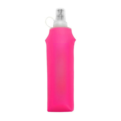 150ml/250ml/500ml Collapsible Silicone Water Bottle with Bite Valve, Outdoor Portable for Running Camping Hiking Travel Pi-Mart