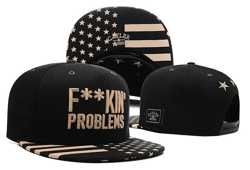 Skull Hand Snapback Hat – Flat Bill Adjustable Baseball Cap FitiqueFit