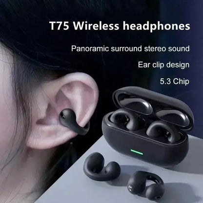 New Original T75 Bone Conduction Wireless Bluetooth 5.3 Headphones Sports Earphones HiFi Sound Quality Waterproof TWS Headset NovaCart
