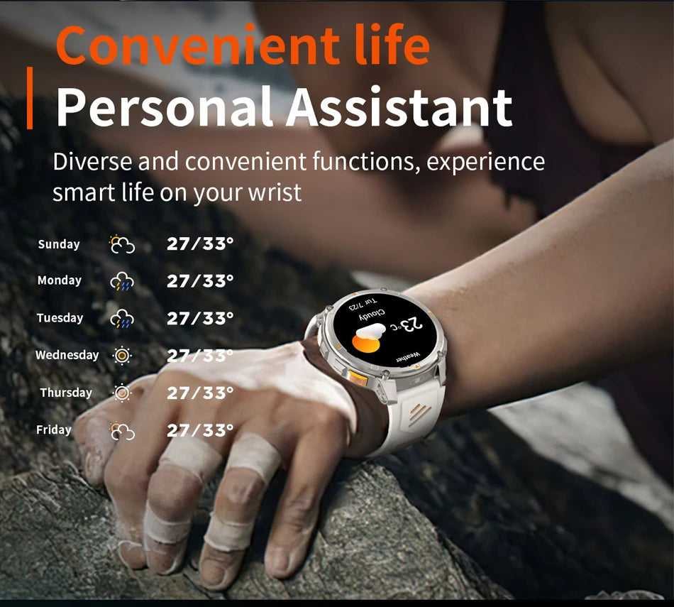 2026 New T-Rex3 Pro 1100mAh Battery Smart Watch GPS path 5ATM Waterproof Sports Run tracker Outdoors Compass Military Smartwatch NovaCart