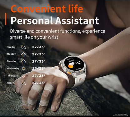 2026 New T-Rex3 Pro 1100mAh Battery Smart Watch GPS path 5ATM Waterproof Sports Run tracker Outdoors Compass Military Smartwatch NovaCart