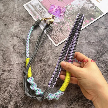 Lanyard Strap for Phone Charm Handmade Bag Body Kit Contrasting Colors Rope Hang Mobile Phone Strap Crossbody Accessories Chain NovaCart