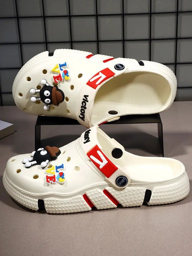 Hole Shoes Men's Summer Ligtweight EVA Trend Home Sandals Clogs Shoes Men Baotou Slippers Outdoor Comfortable Sandals Size 36-50 NovaCart