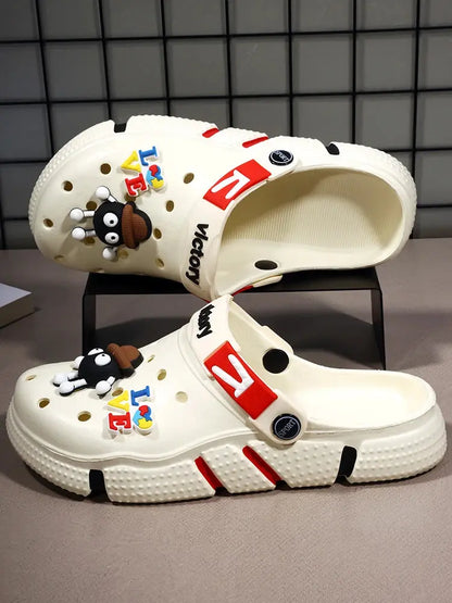 Hole Shoes Men's Summer Ligtweight EVA Trend Home Sandals Clogs Shoes Men Baotou Slippers Outdoor Comfortable Sandals Size 36-50 NovaCart