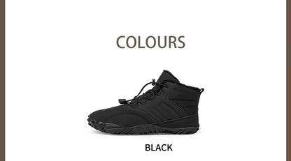 Snow Boots Men Winter Shoes Barefoot Ankle Boots 36-46 Couple Snow Shoes Outdoor Hiking Shoes Fur Warm Plush Boots NovaCart