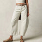 Women's Y2K Baggy Mid-Waist Wide-Leg Jeans – 90s Streetwear Vibe FitiqueFit