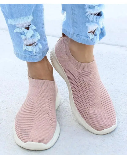 Women's Sneaker Slip On Women Sneakers Breather White Shoes Women Casual Sneaker Sports Shoes Comfortable Vulcanize Shoes Female NovaCart